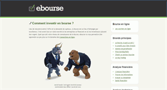 Desktop Screenshot of ebourse.info