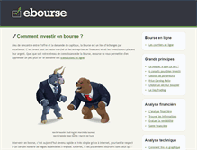 Tablet Screenshot of ebourse.info